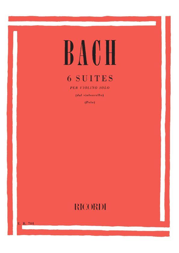 6 Cello Suites - Violin Solo - Trascritte dall'originale per violoncello E. Polo - pro housle